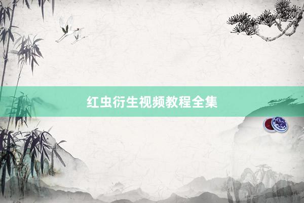红虫衍生视频教程全集